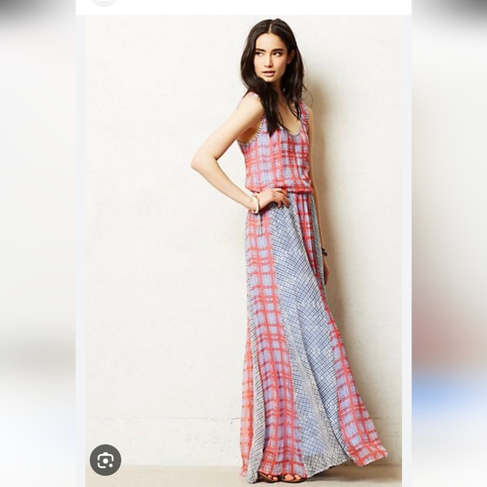 Ella Moss Alexa Silk Maxi Dress Size Small